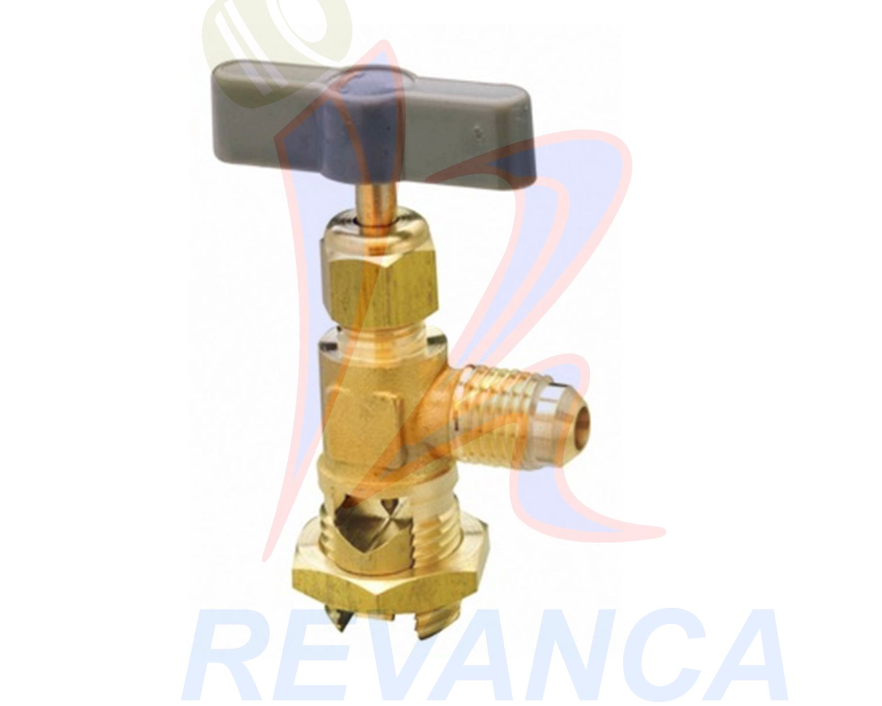VALVULA PARA LATA REFRIGERANTE R/GRUESA CH-341 (1/2 SALIDA / 1/4 ROSCA)