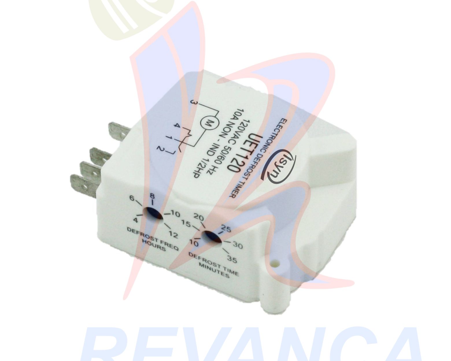 RELOJ DE NEVERA MULTIHORAS ISYN (4-12 HORAS) 110V AJUSTABLE TIPO MABE