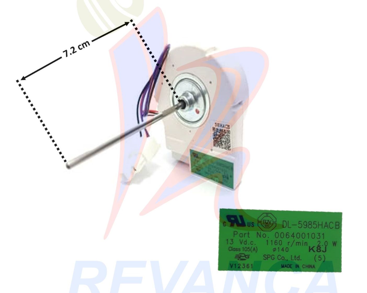 MICRO MOTOR NEVERA HAIER 2W/1160RPM/13VDC 0064001031/DL-5985HACB