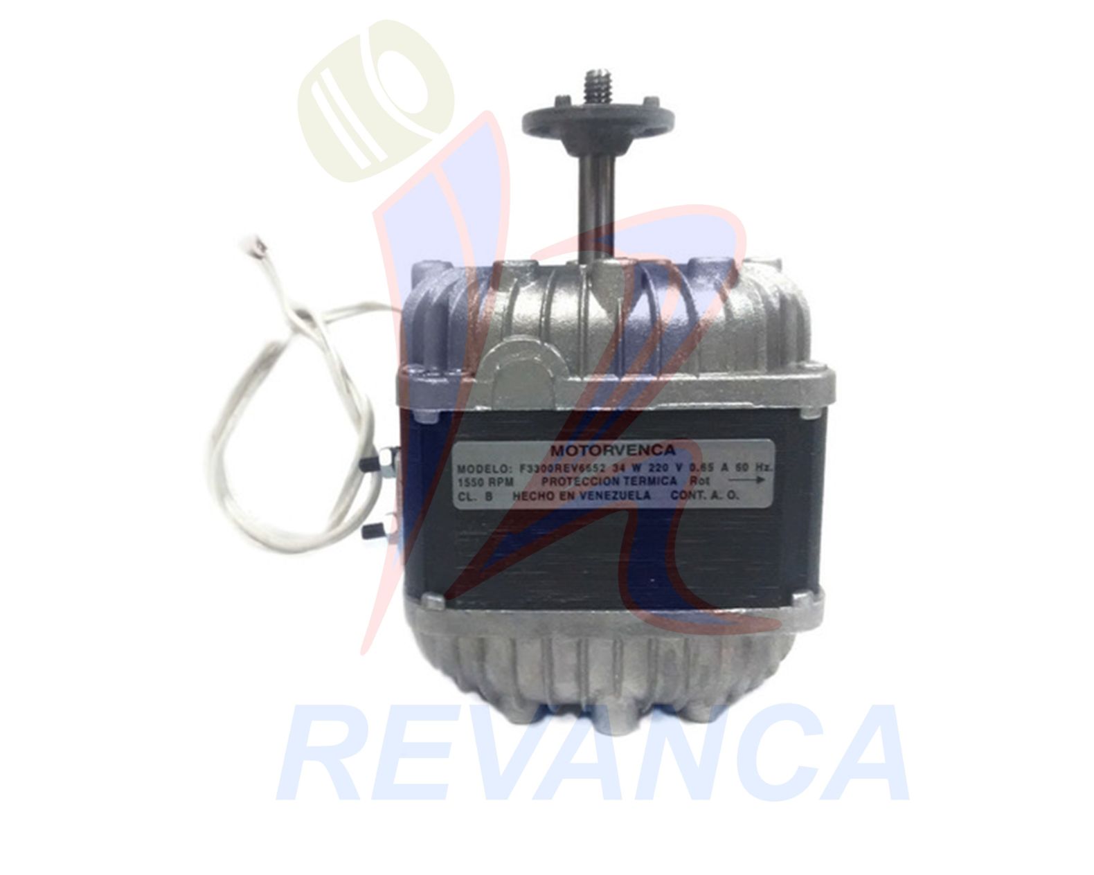 MOTOR 34W MOTORVENCA 220V SIN ASPA Y SIN BASE