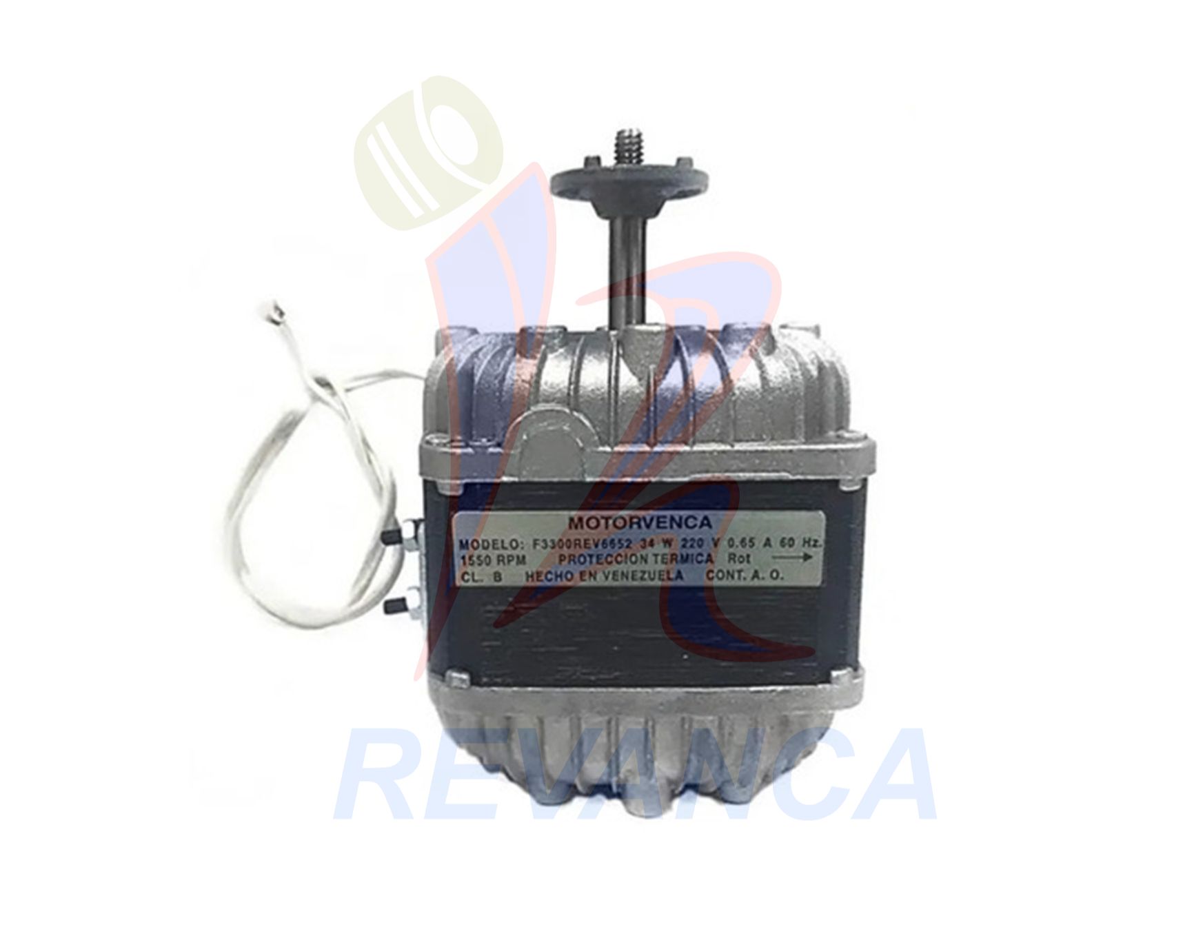 MOTOR 34W MOTORVENCA 110V SIN ASPA Y SIN BASE