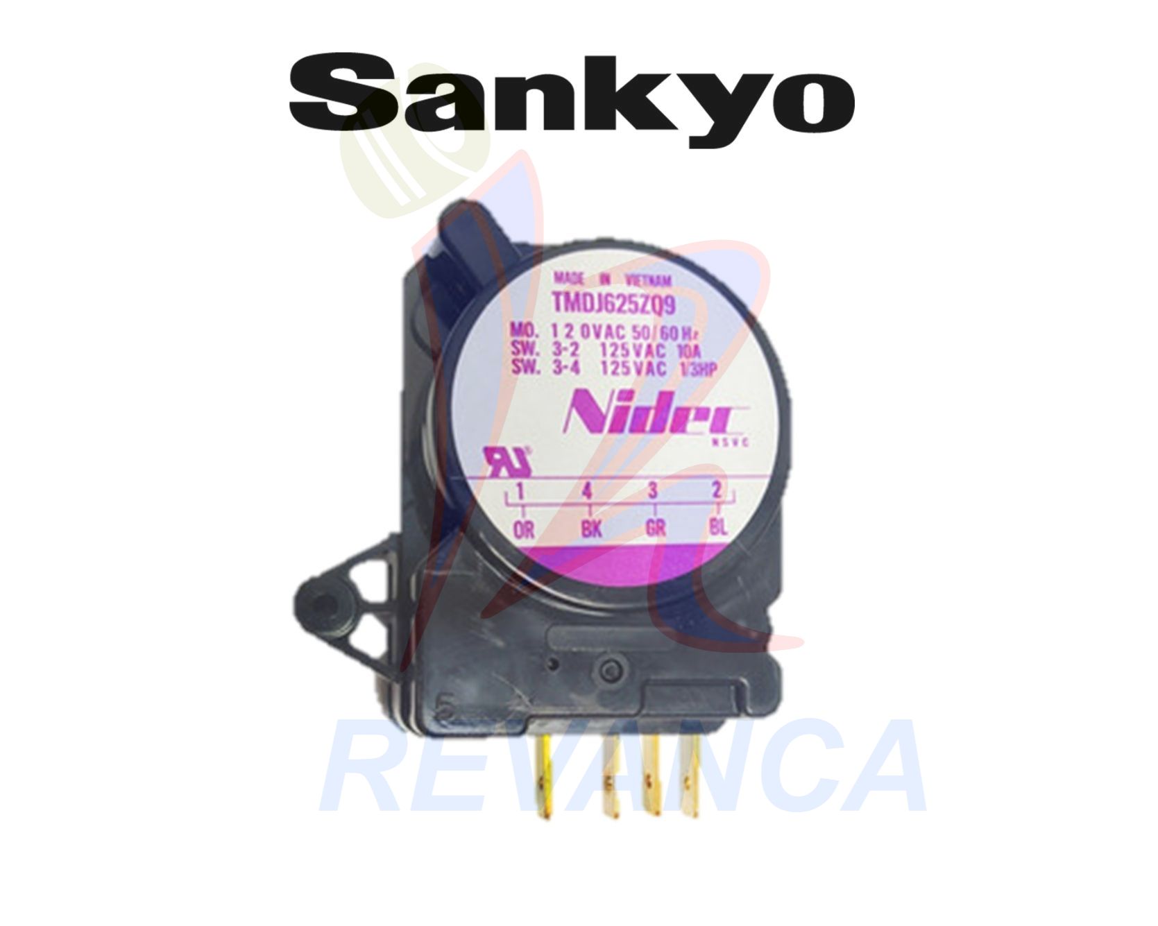 RELOJ DE NEVERA SANKYO ORIGINAL 6HR-25MIN WR9X548/TMDJ625ZQ9/TMDJ625RN9