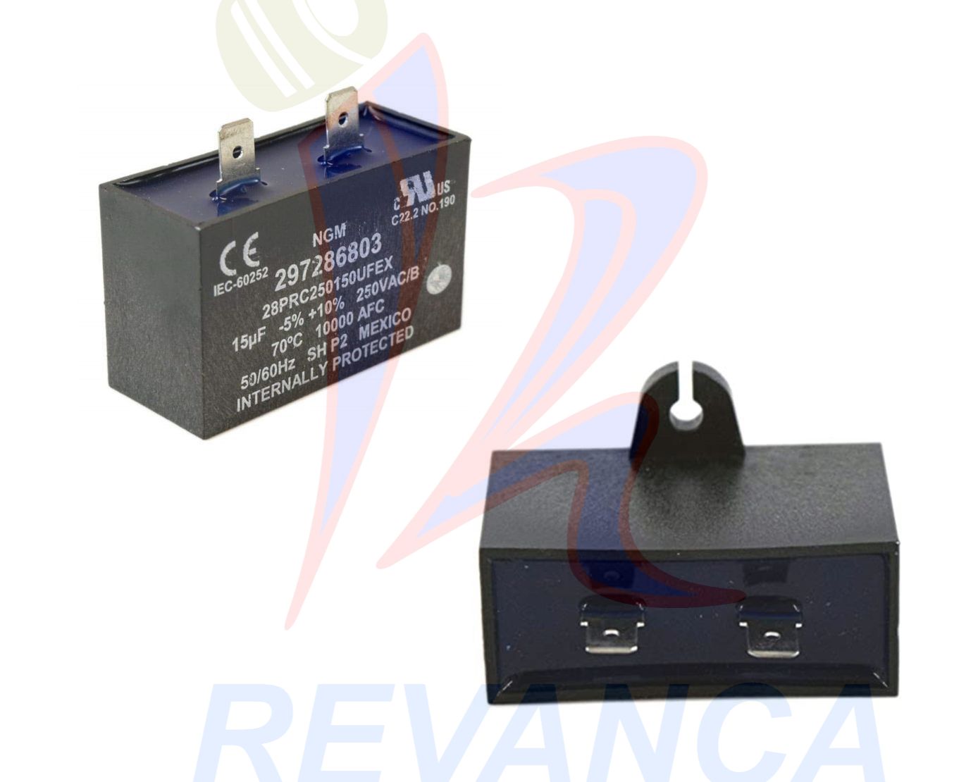 CAPACITOR DE NEVERA 15UF/250V FRIGIDAIRE/ELECROLUX 297286803 ORIGINAL - Vista 0