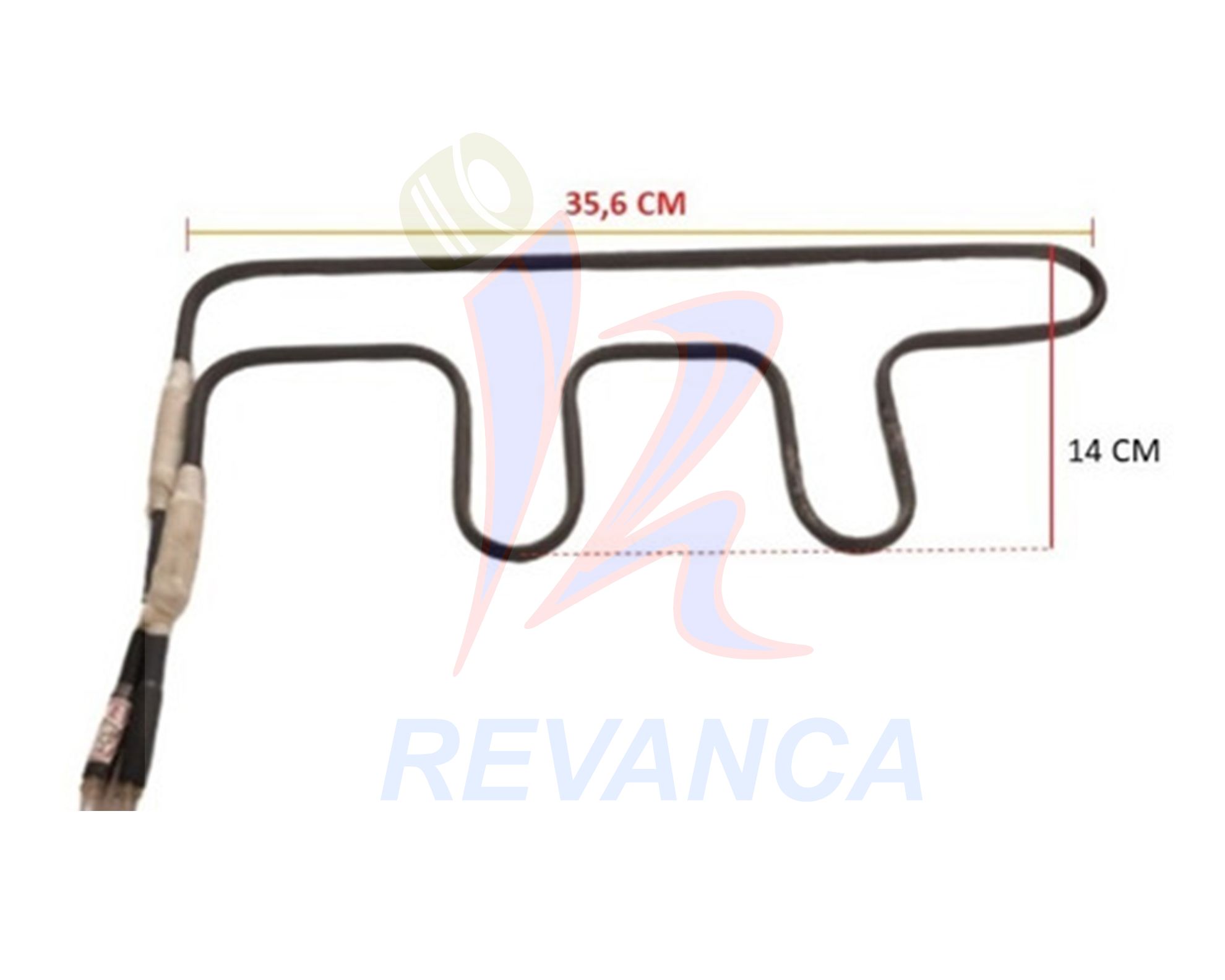 RESISTENCIA NEVERA MABE MTR356 DE 35.6X14CM 110V/150W