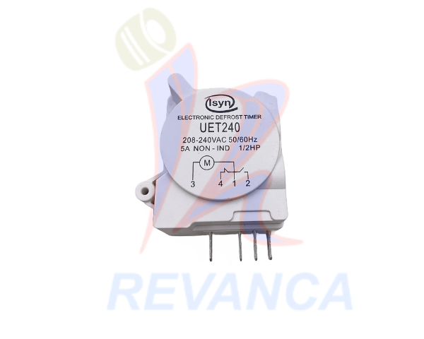 RELOJ DE NEVERA MULTIHORAS ISYN (4-12 HORAS) 220V AJUSTABLE TIPO MABE