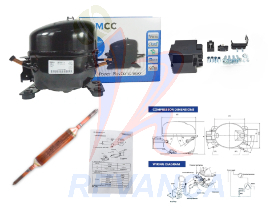 COMPRESOR DE NEVERA GMCC 1/6 (R134A) FE45E1M-U