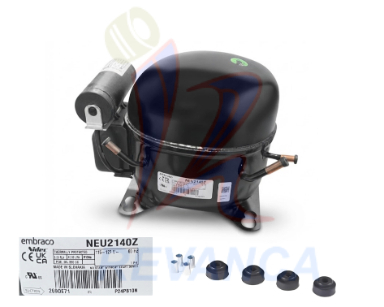 COMPRESOR DE 3/4HP EMBRACO NEU2168GK-230V 60HZ - LBP R404A - Vista 0