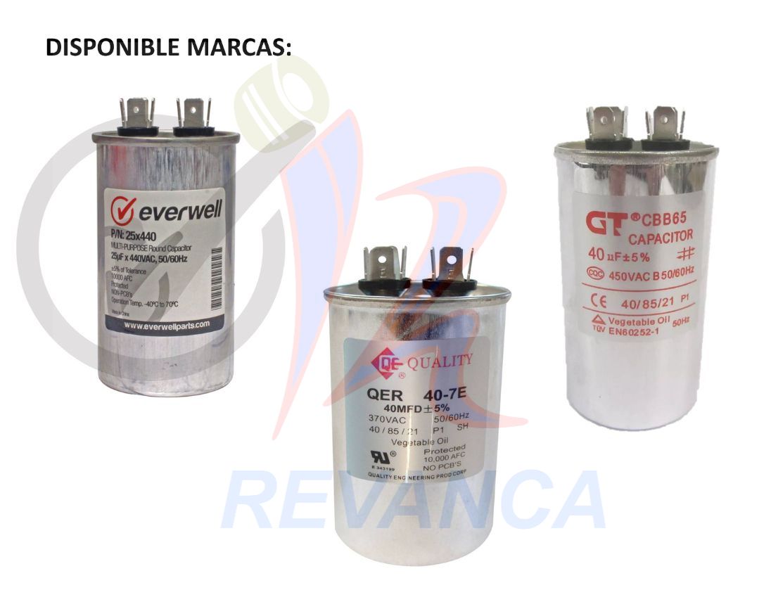 CAPACITOR DE MARCHA - 60MF/440V
