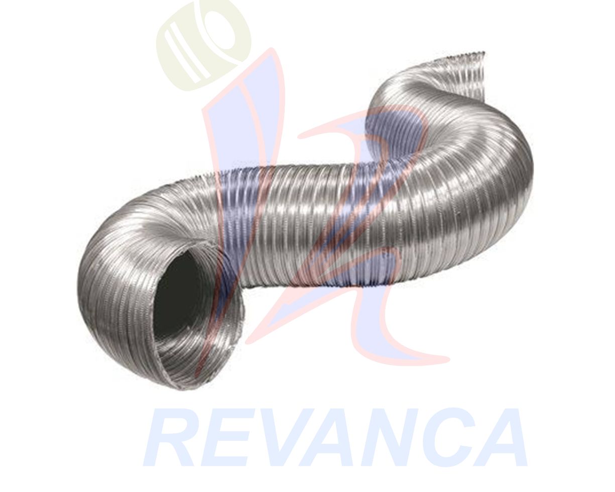 DUCTO GRANDE FLEXIBLE DE ALUMINIO (DIAMETRO 8 PULG / LARGO 2.9M)