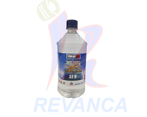 ACEITE SINTETICO 32H EMKAR OIL REFRIGERANTE R134A/R410A/R404A/R507/R407C (1 LITRO)