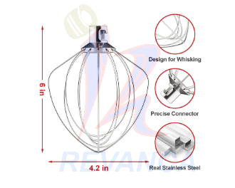 GLOBO PARA BATIDORA KITCHENAID ORIGINAL 4.5QT WP9704329 (K45WW)