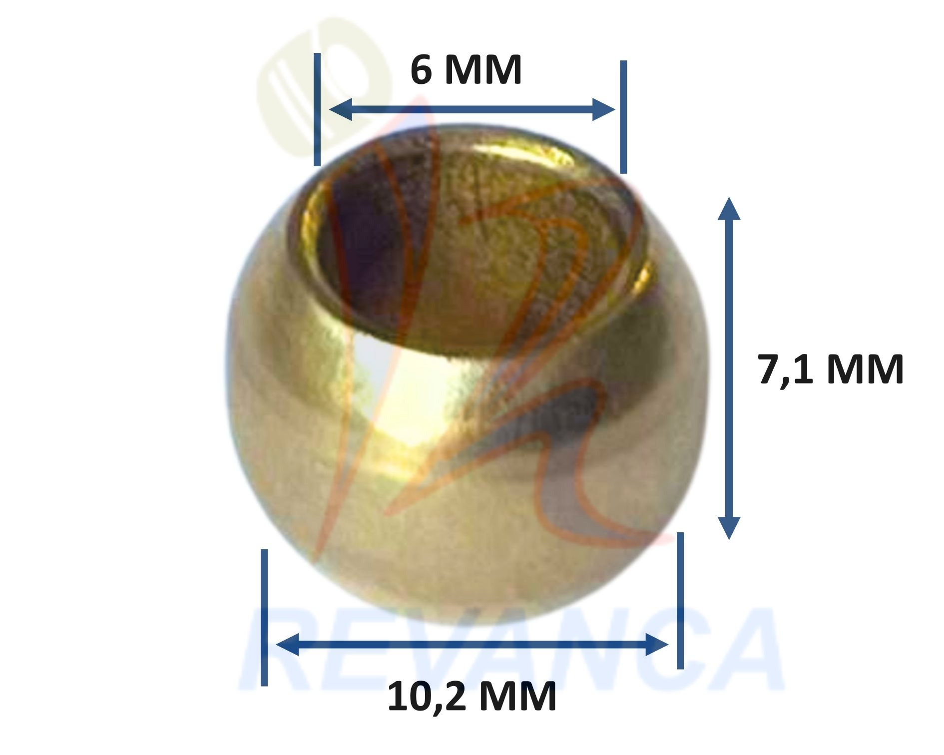BUJE PATICO 6X10 BRONCE