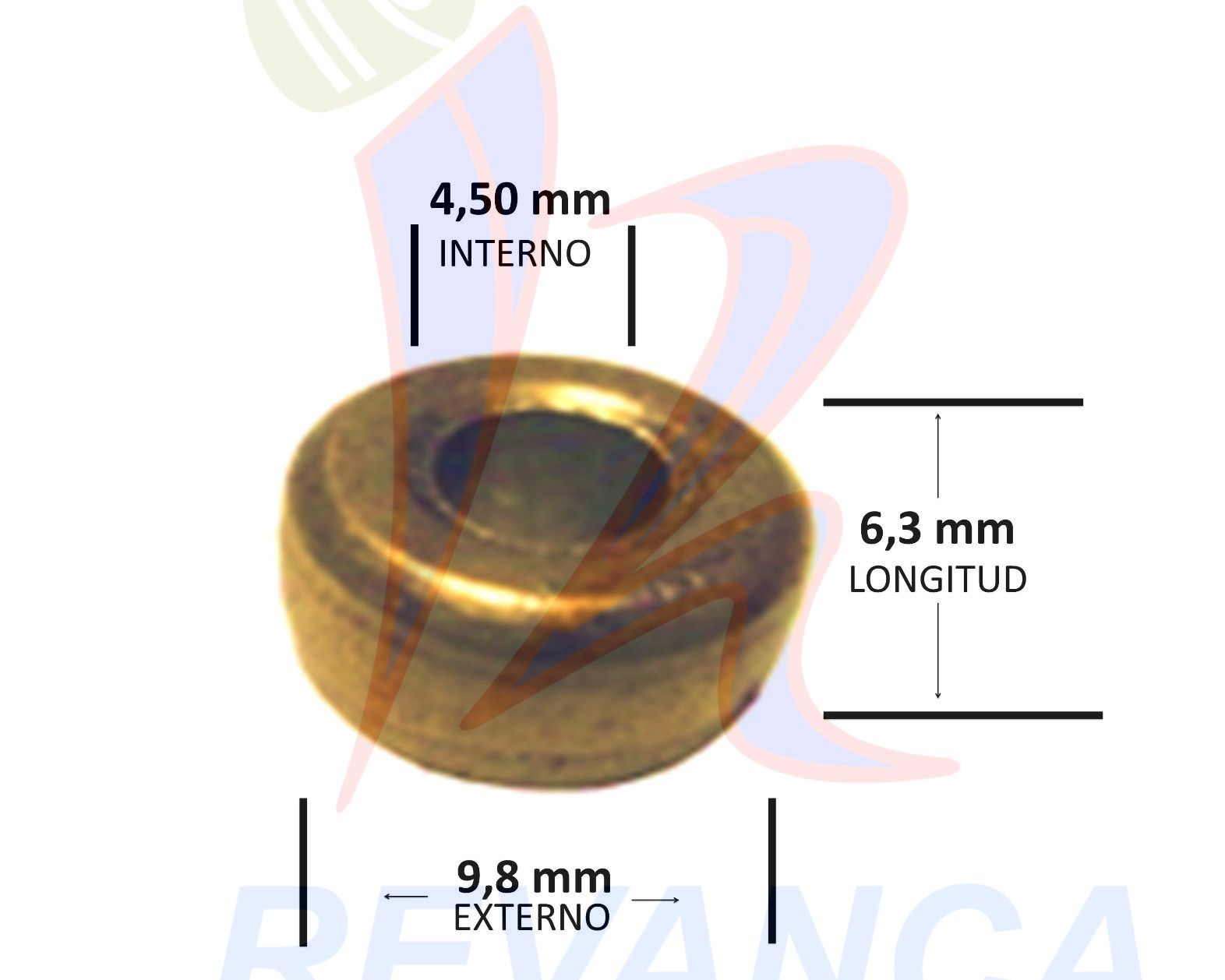 BUJE SECADOR DE PELO MEGA TURBO BRONCE