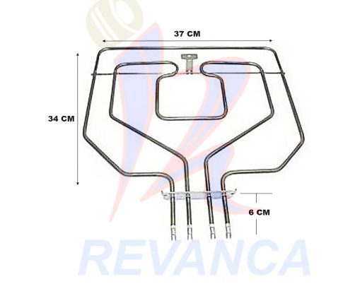 RESISTENCIA DE HORNO BOSCH/SIEMENS/BALAY 2300W/220V 472682/472682