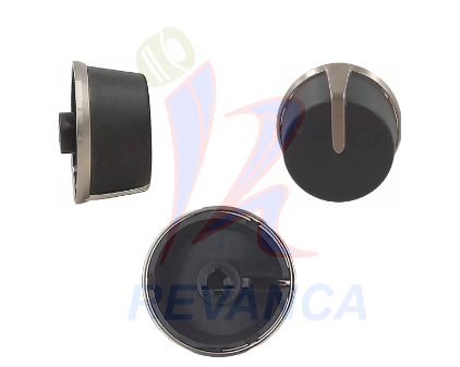 PERILLA COCINA DE TOPE M/NUEVO NEGRA VASTAGO CORTO