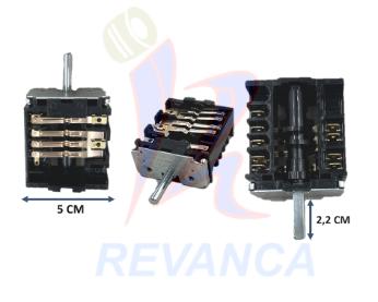 SWITCH HORNO ROTATIVO 6 POSICIONES RT345-1L(60°/23)/RT345-1F(60°/23)