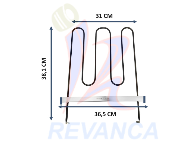 RESISTENCIA DE HORNO ELECTRICO WHIRLPOOL/ARISTON 1200W/220V C00288251