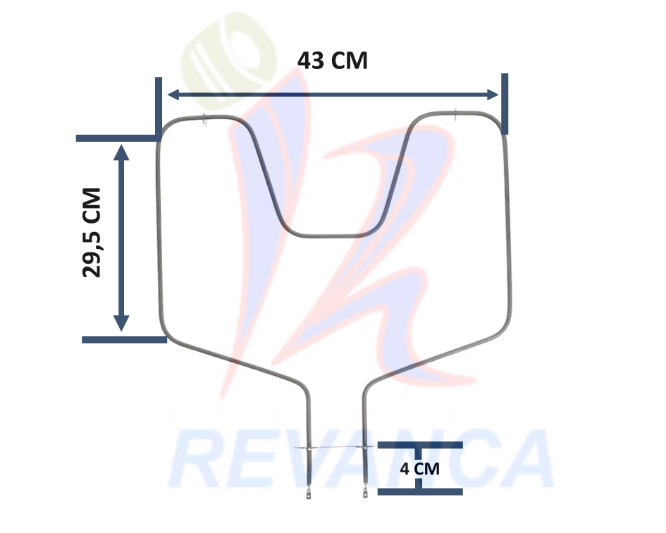 RESISTENCIA DE HORNO ELECTRICO G.E WB44K10010/CH44T10010 2585W/240V
