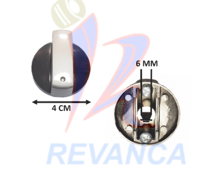 PERILLA PESADA DE ACERO CROMADA COCINA TOPE M/NUEVO (6MM)