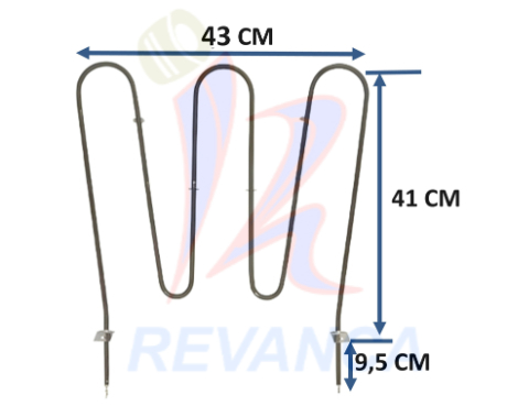 RESISTENCIA DE HORNO ELECTRICO FRIGIDAIRE/ELECTROLUX 316202200 240V/3500W