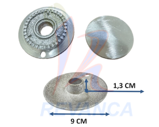 QUEMADOR SUECO ALUMINIO C/TAPA (9 CM)