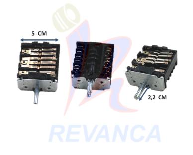 SWITCH HORNO ROTATIVO 7 POSICIONES RT345-1A(51.43°/23)