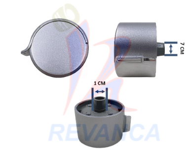 PERILLA COCINA DE TOPE CROMADA REDONDA CAÑON MEDIANO