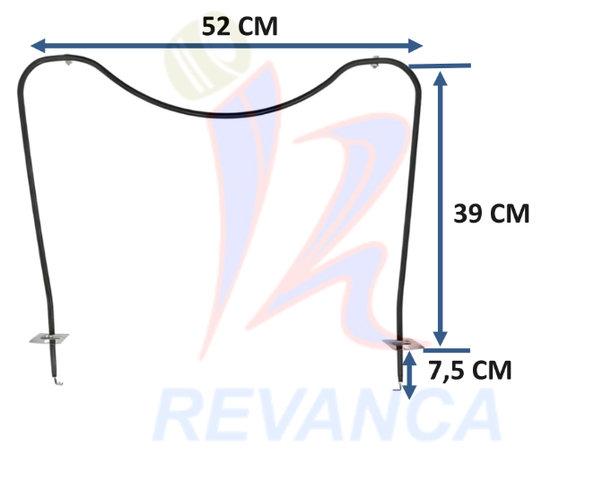 RESISTENCIA DE HORNO ELECTRICO WHIRLPOOL 326793/RP841CH2860 240/2500W