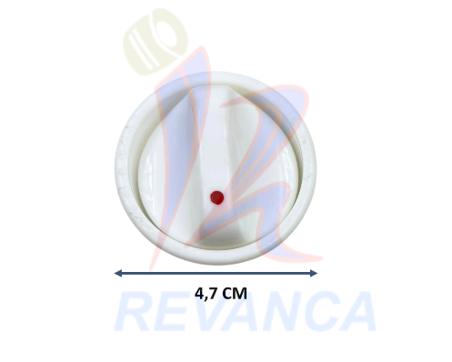 PERILLA PLASTICA DE COCINA C/ADORNO BLANCO UNIVERSAL