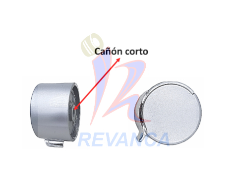 PERILLA COCINA DE TOPE CROMADA REDONDA CAÑON CORTO