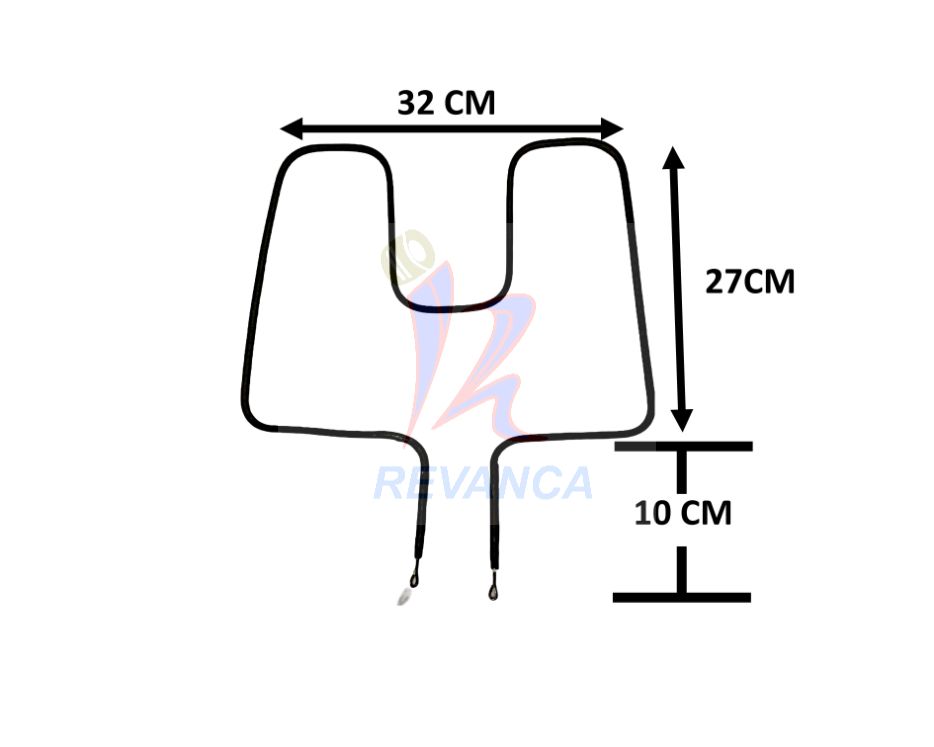 RESISTENCIA DE HORNO ELECTRICO UNIVERSAL 31X36CM 2000WATTS 220V