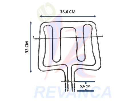 RESISTENCIA DE HORNO ELECTRICO 806890661/81038006 DOBLE  1700/1000W 220V
