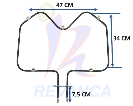 RESISTENCIA DE HORNO ELECTRICO CH010012 240V/2065W/2750W
