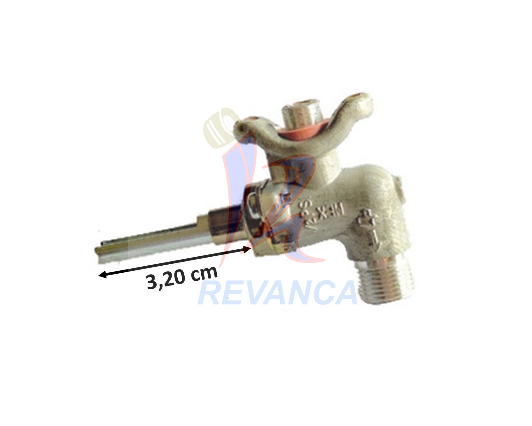 VALVULA COCINA MABE CON CODO C/ROSCA 5/16