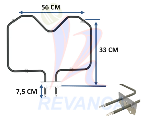 RESISTENCIA HORNO ELECTRICO VIKING/AMERICANOS PJ010005 220V/2585W