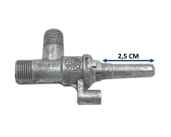 VALVULA ALUMINIO COCINA MABE CHILENA DE  1/4 ORIGINAL