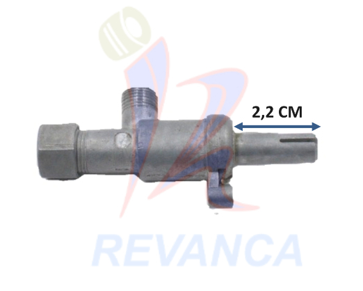 VALVULA ALUMINIO MABE CHILENA DE  1/4 PIN GRUESO