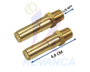 BOQUILLA DE VALVULA FREIDOR EXTRA LARGA 1/8 NPT (480MM)