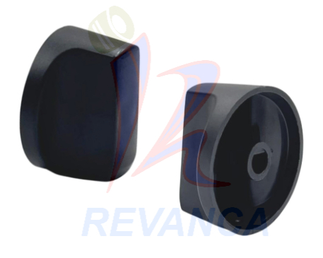 PERILLA DE TOPE PLASTICA NEGRA REEMPLAZO (ORIFICIO 8MM)