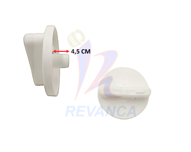 PERILLA COCINA MABE - BLANCA CAÑON CORTO - PIN FINO 4.5 CMS