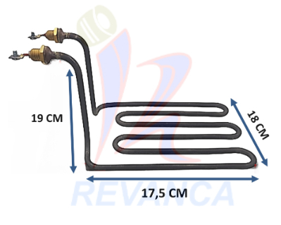 RESISTENCIA DE FREIDORA 110V - 2500W (3U)