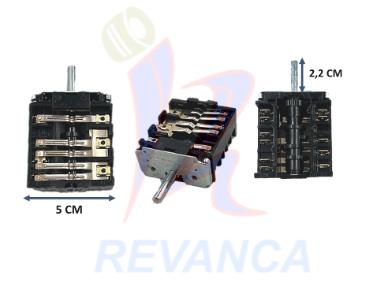 SWITCH HORNO ROTATIVO 4 POSICIONES C/PROTECTOR PLASTICO