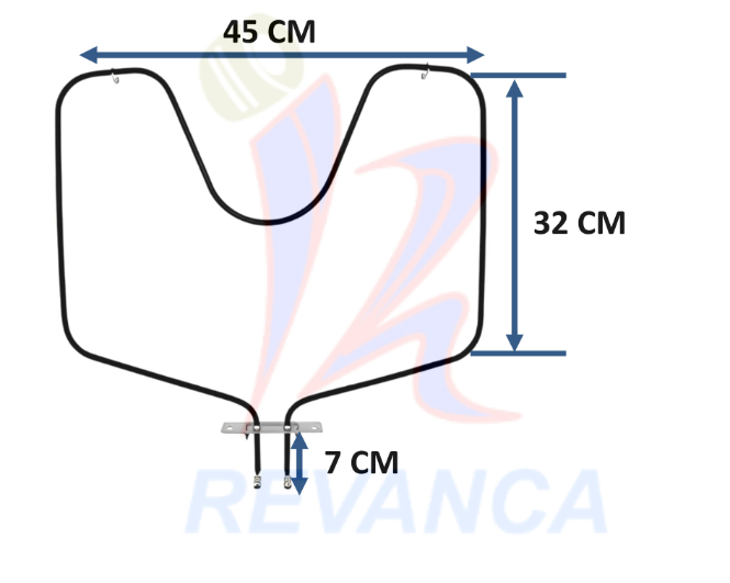 RESISTENCIA DE HORNO ELECTRICO G.E WB44X5082/CH44X5082 250V/208V/2700W/1869W