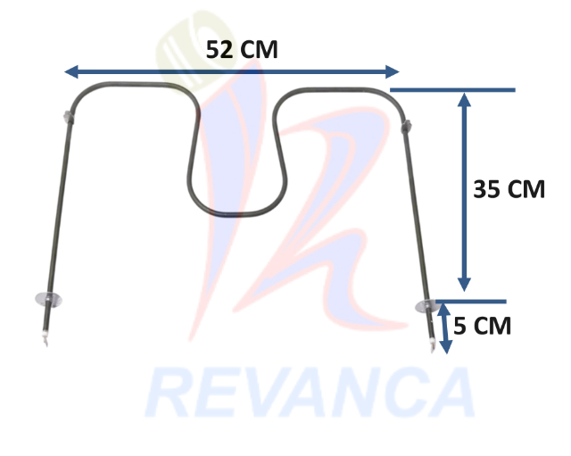 RESISTENCIA DE HORNO ELECTRICO WHIRLPOOL 367646/CH7646 240V/2600W