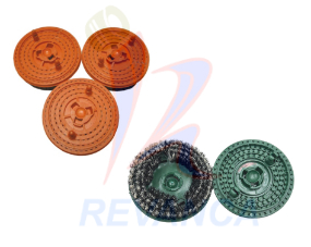 CEPILLO PULIDORA NARANJA/VERDE ELUX SUAVE (JUEGO X 3 PCS) - Vista 0