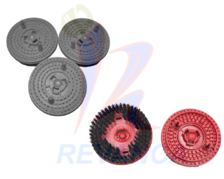 CEPILLO PULIDORA NEGRO/ROJO/AZUL ELUX DURO (JUEGO X 3 PCS)