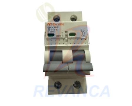 BREAKER DE RIEL DIN TERMOMAGNETICO 2 POLOS/16AMP 230/400VAC GBC-C16-2