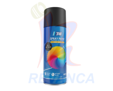 PINTURA EN SPRAY NEGRO MATE #4 400ML (12 UNIDADES X CAJA) - Vista 0