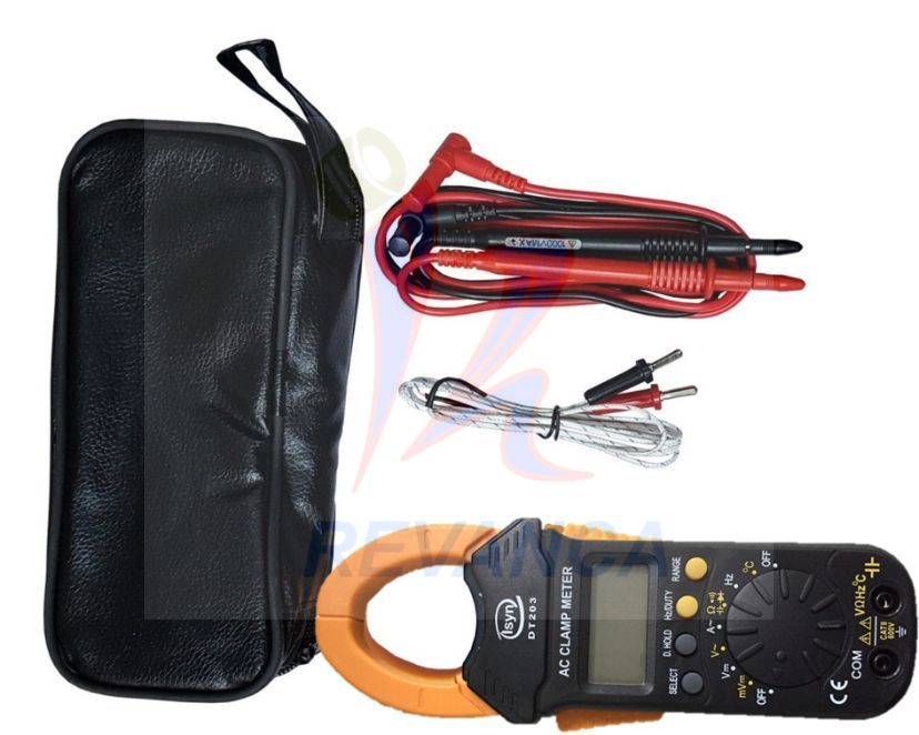VOLTIAMPERIMETRO - CAPACIMETRO - SENSOR TEMPERATURA C/PINZA ISYN