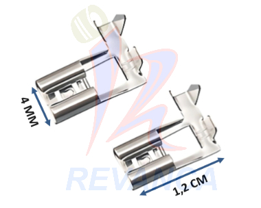 TERMINAL HEMBRA BANDERA LATON (CABLE 14-18)(PAQUETE X 100 PCS)